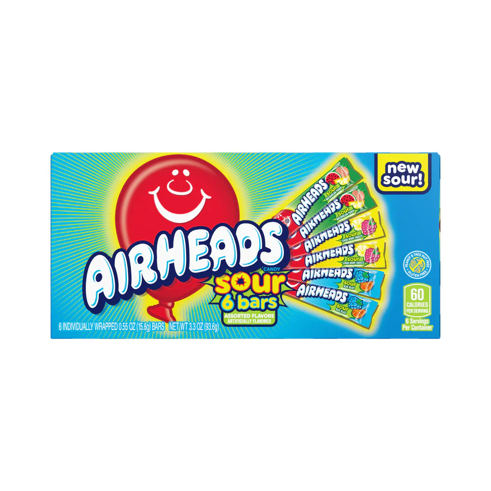 Airheads Assorted Sour Theatre Box (93.6g)