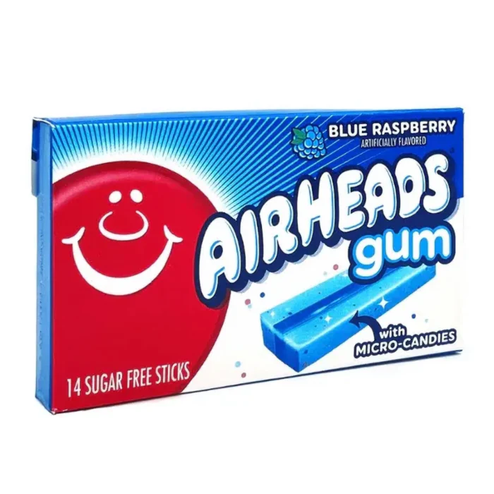Airheads Gum Blue Raspberry (34g)