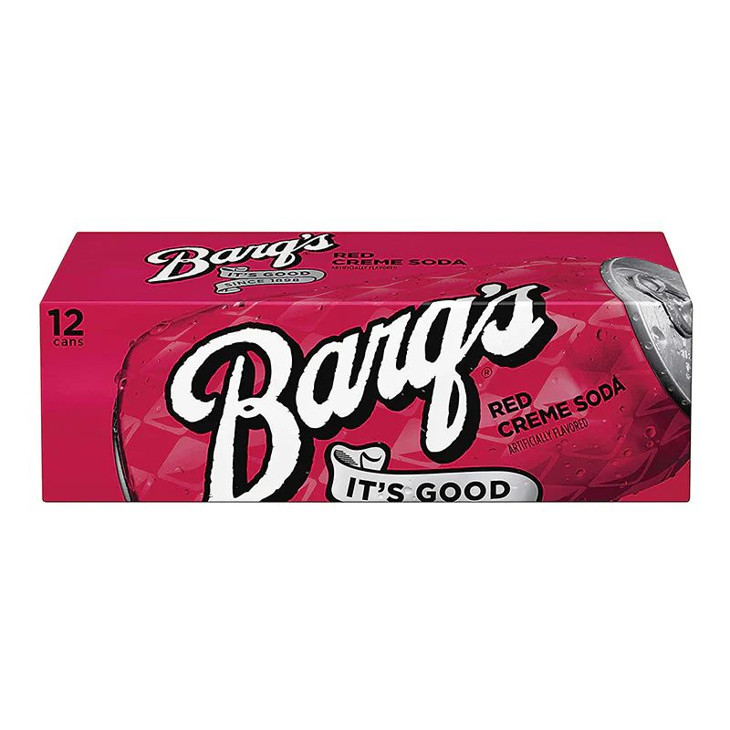 Barq's Red Crème Soda Case of 12 (355ml x12)