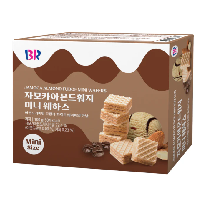 Baskin Robbins Jamoca Almond Fudge Mini Wafers (100g)