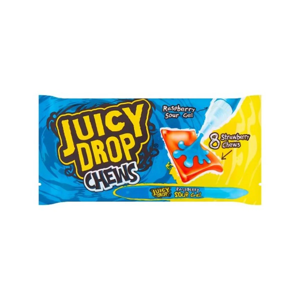 Bazooka Juicy Drop Chews Blue Raspberry (67g)
