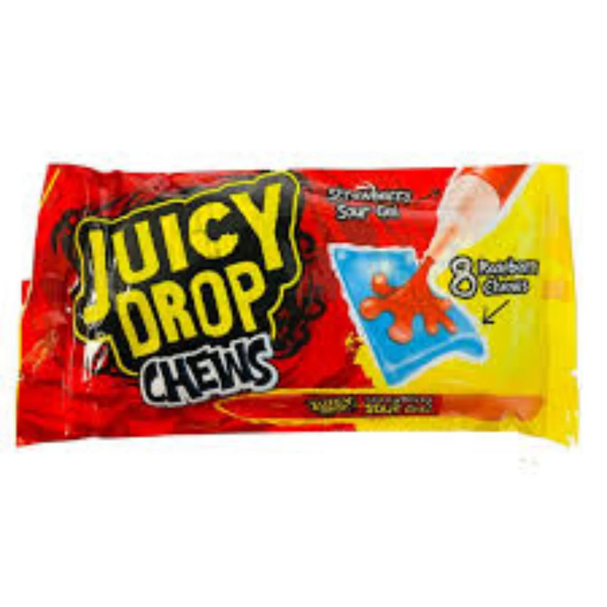 Bazooka Juicy Drop Chews Strawberry (67g)