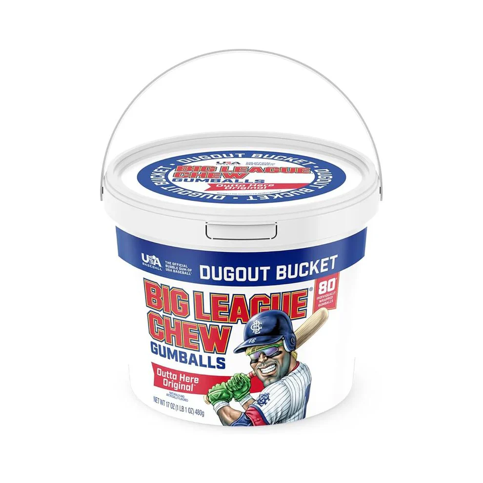 Big League Chew Outta Here Original Gumballs (480g)