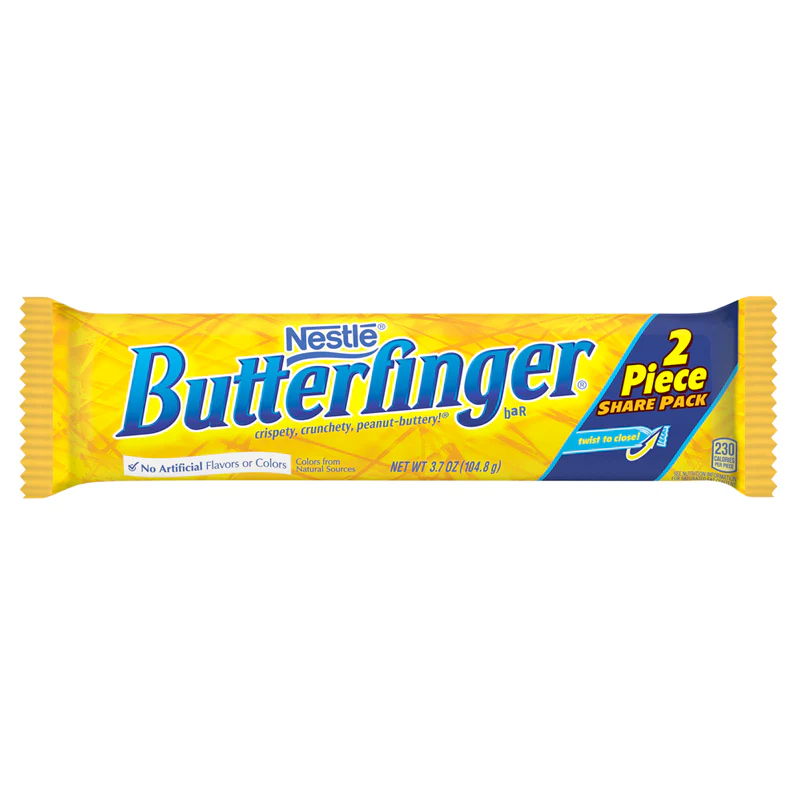 Butterfinger King Size 2 Piece Share Pack Bar (104.8g)