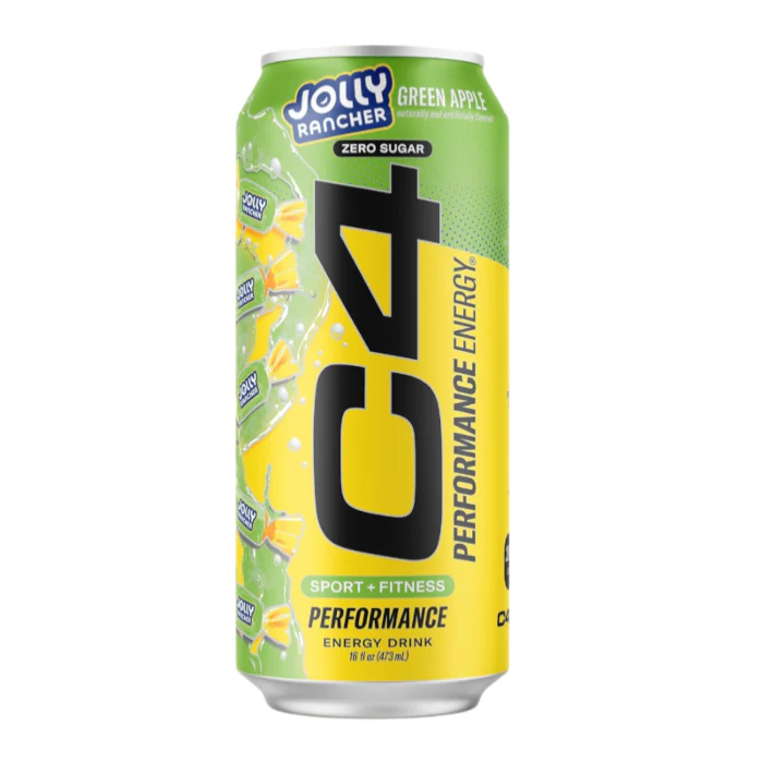 C4 Zero Sugar Energy x Jolly Rancher Green Apple (473ml)