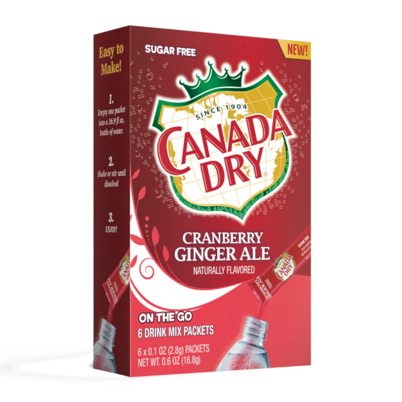 Canada Dry Cranberry Ginger Ale Singles To Go (201.6g) (12 Pack) - Image 2