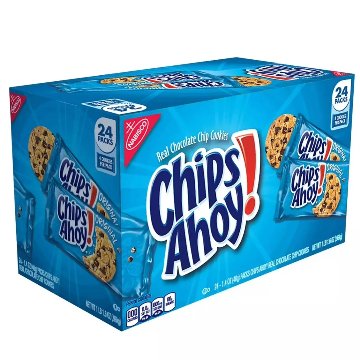 Chips Ahoy Chocolate Chip Cookies 24 Pack (1056g)