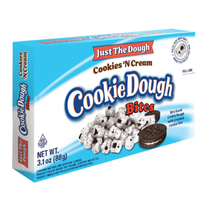Cookie Dough Bites Just the Dough Cookies 'N Cream Theatre Box (88g)