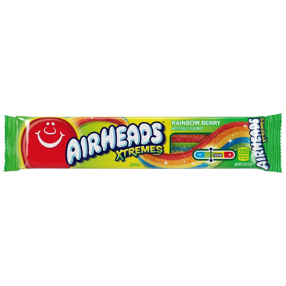 Airheads Xtremes Sour Belts Rainbow Berry (56g)