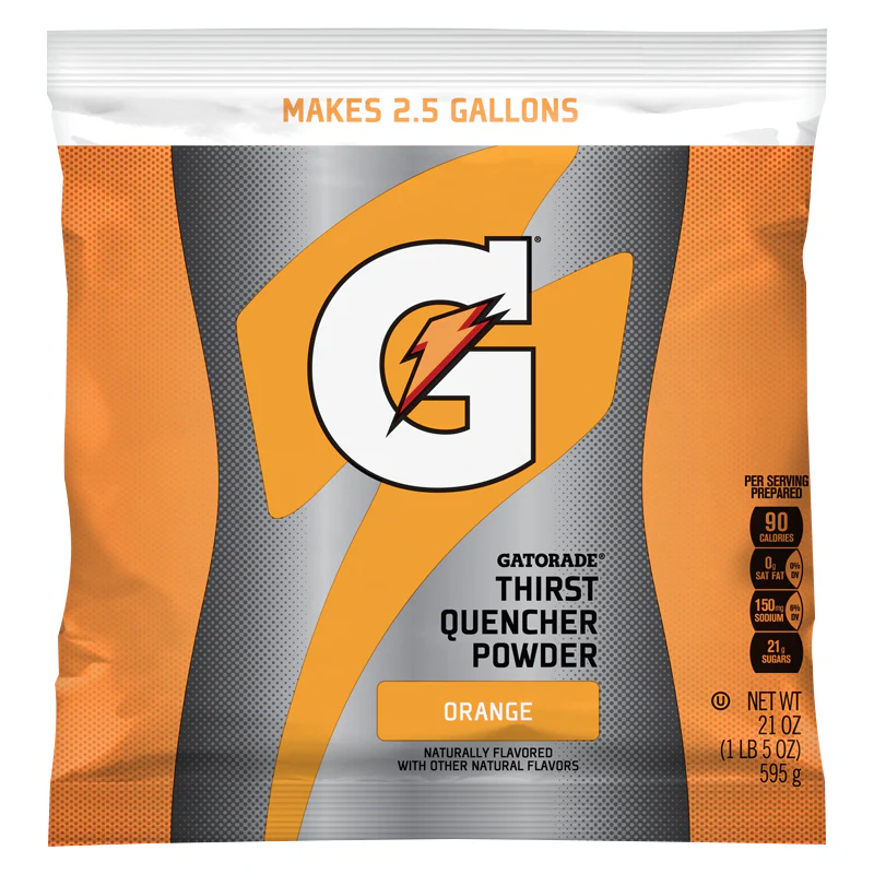 Gatorade Orange Instant Powder Mix (595g) (Makes 9.5 Litres)