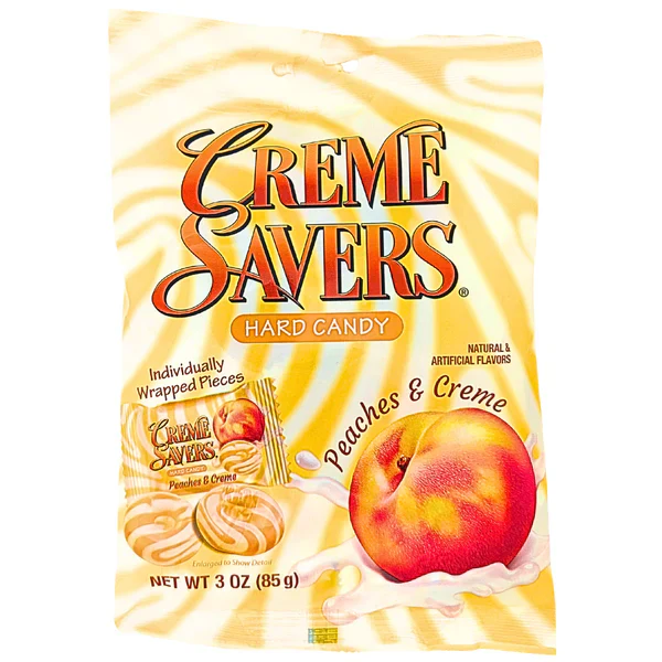 Creme Savers Hard Candy Peaches & Creme (85g)