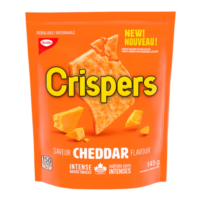 Crispers Cheddar Crackers (145g)