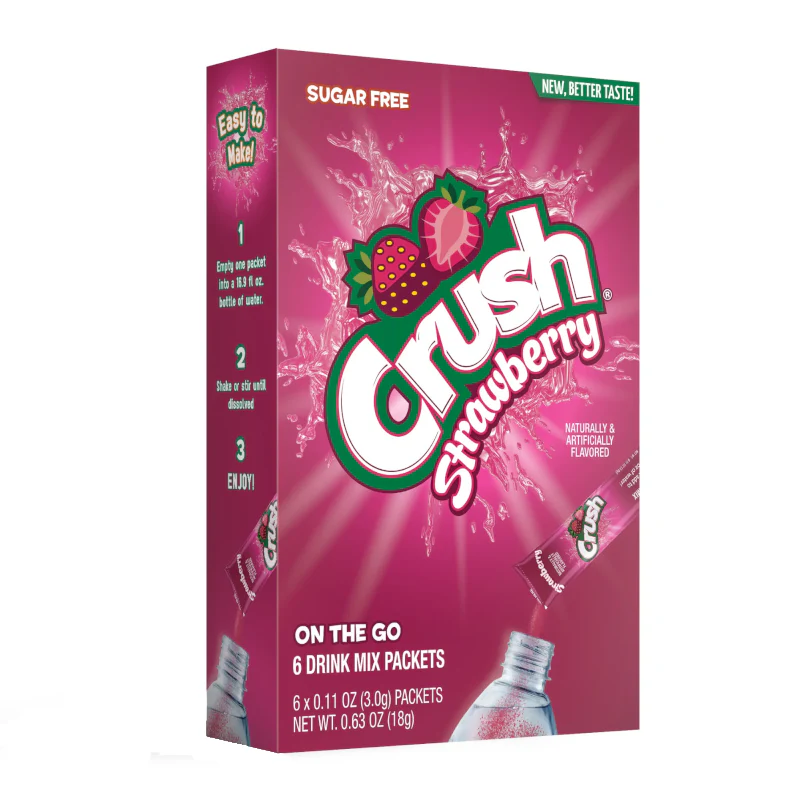 Crush Strawberry Singles To Go (216g) (12 Pack) - Image 2