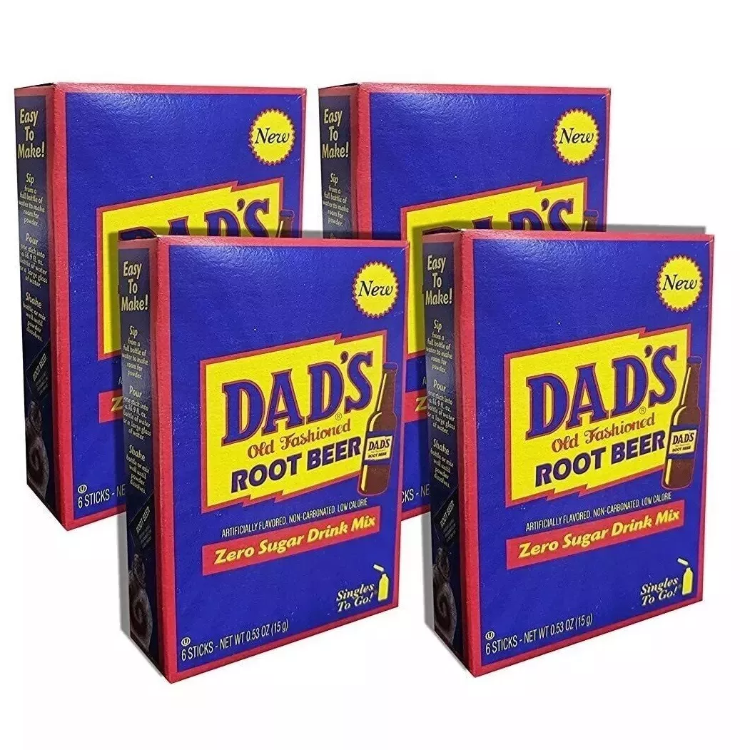Dad's Old Fashioned Root Beer Drink Mix Singles To Go (180g) (12 Pack)