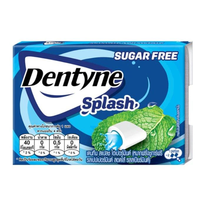 Dentyne Splash Chewing Gum Hypermint Flavour (11g)