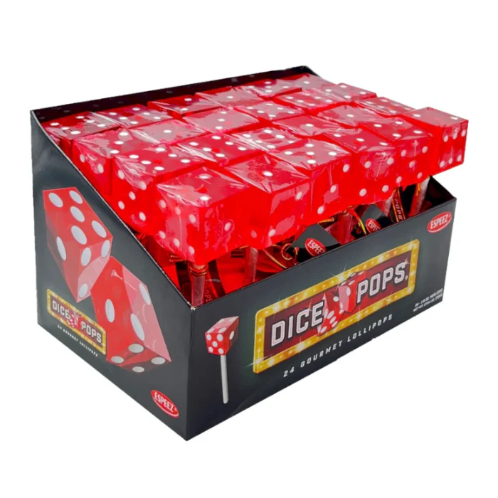 Espeez Dice Pops Red Single Lollipop (33g)
