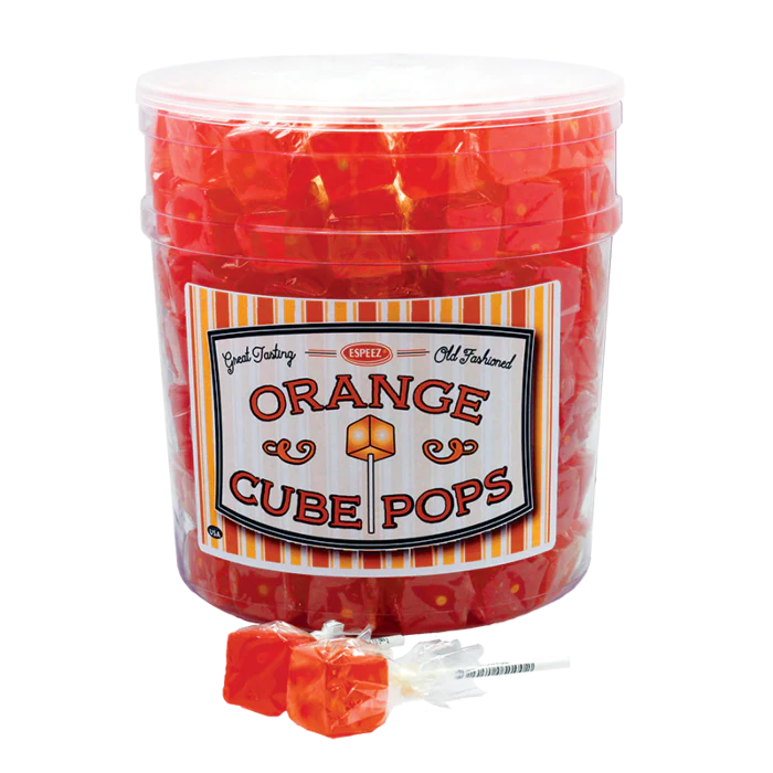 Espeez Orange Cube Single Lollipop (21g)