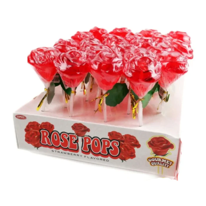 Espeez Red Rose Pops Single Lollipop (34g)