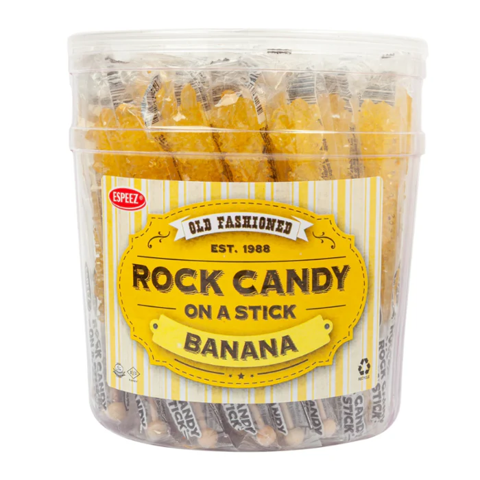 Espeez Rock Candy on a Stick Banana Single Lollipop (23g)