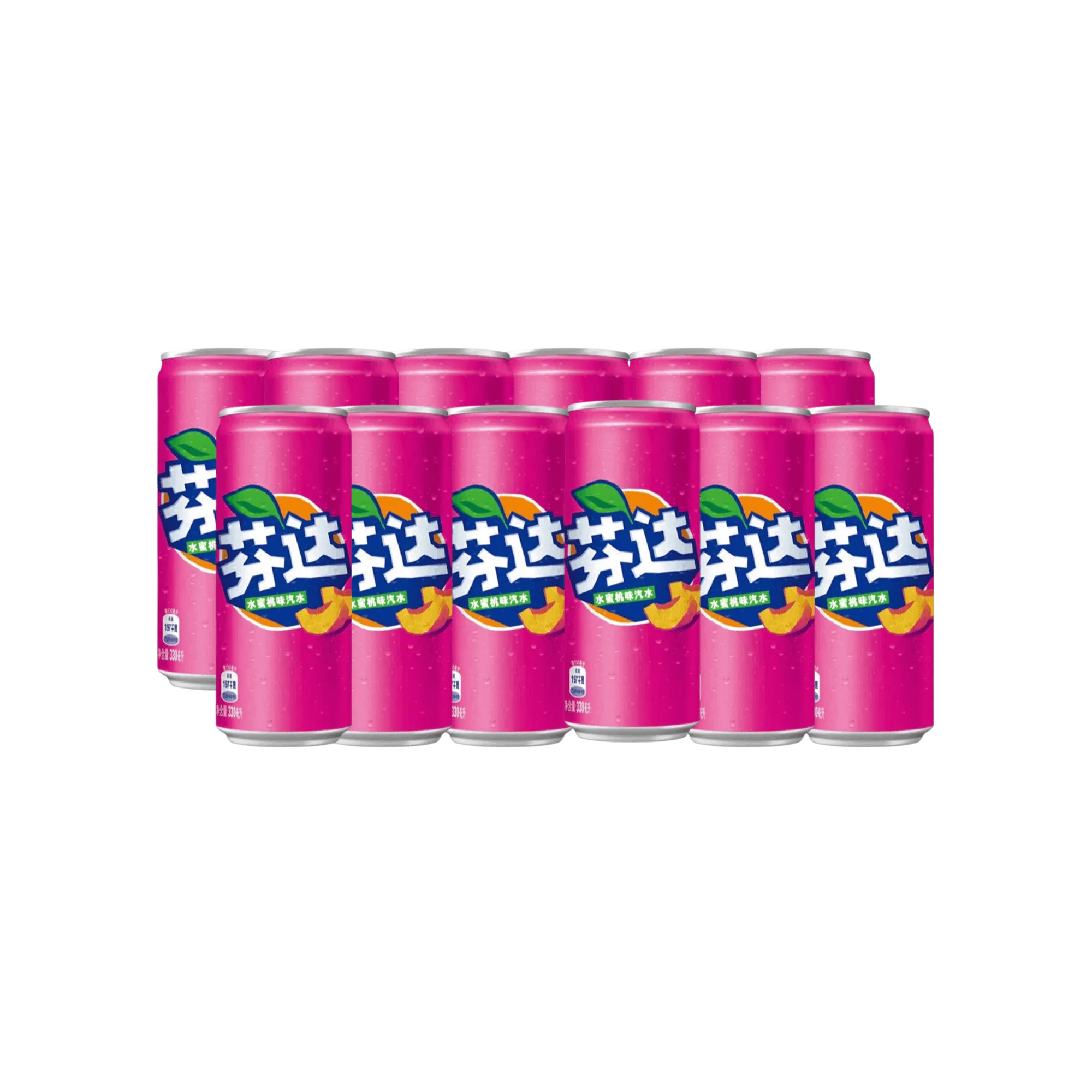 Fanta Peach (China) Case of 12 (330ml x12) - Image 2