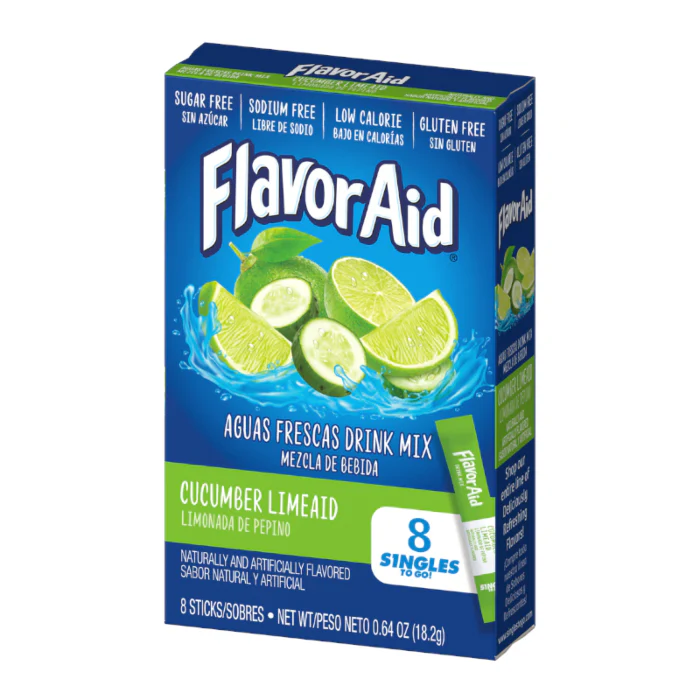 Flavor Aid Aguas Frescas Cucumber Limeaid Singles to Go (18g)