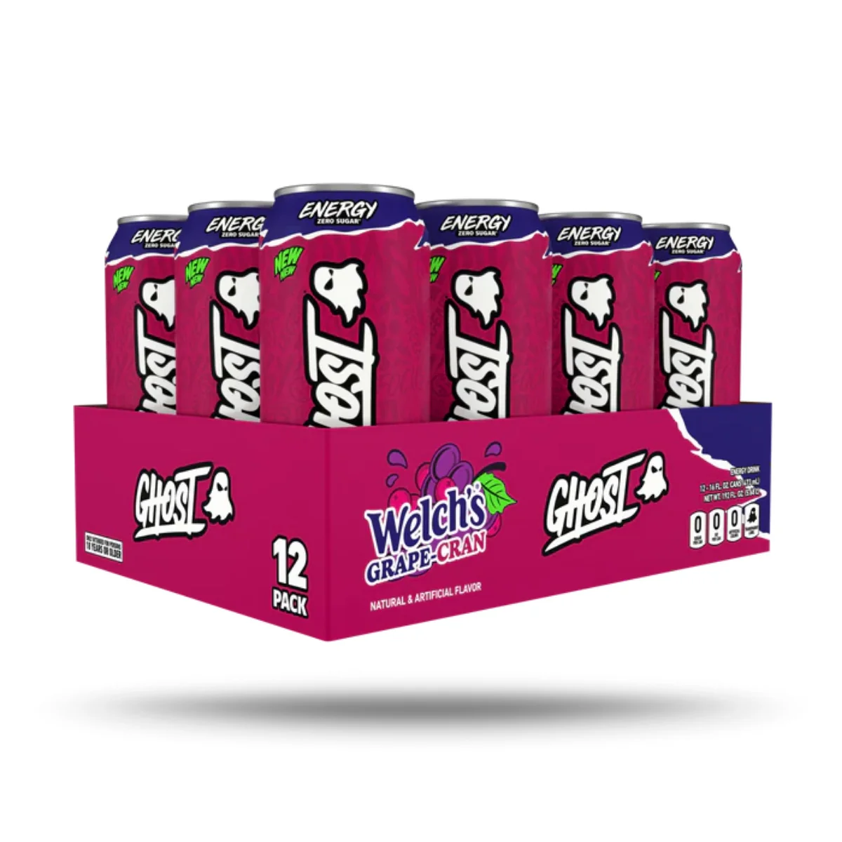 Ghost Welch's Grape Cranberry Energy Drink Case of 12 (12 x 473ml)