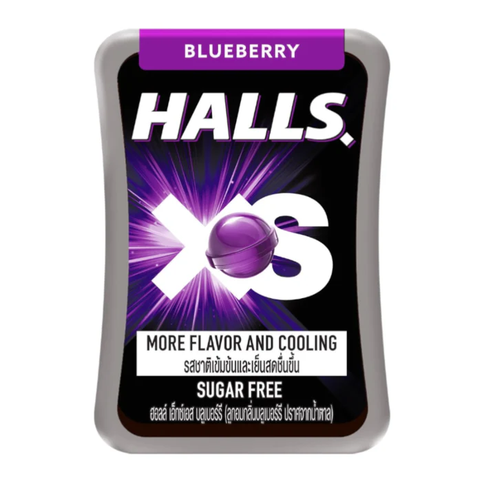 HALLS XS Blueberry Hard Candy 21 Pack (15g)