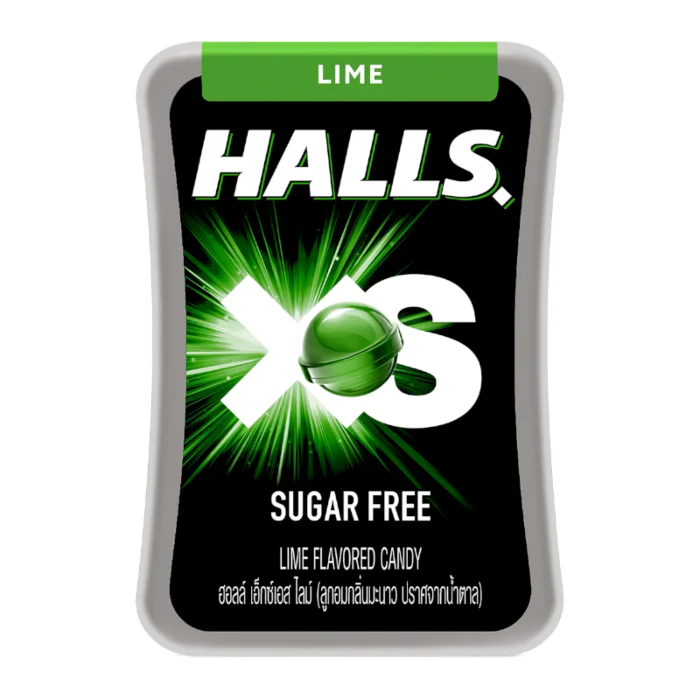 HALLS XS Fresh Lime Hard Candy 21 Pack (15g)