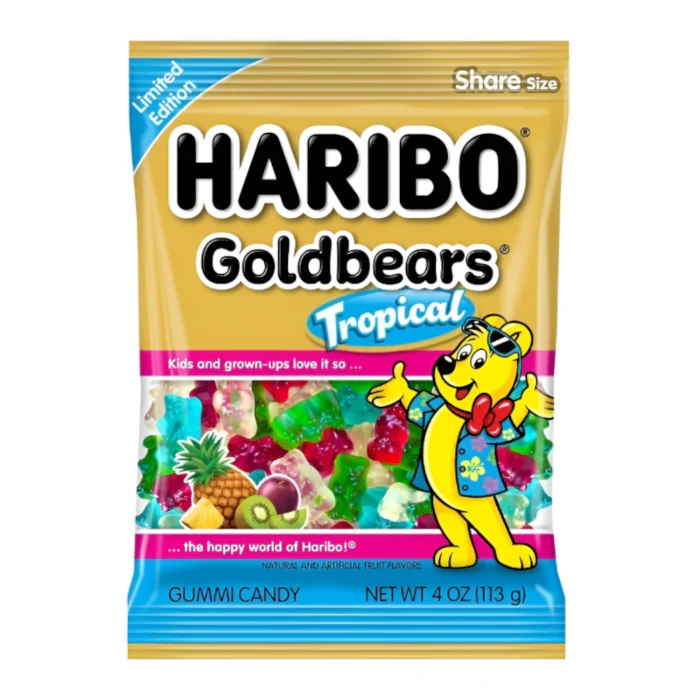 Haribo Limited Edition Gold Bears Tropical (113g)