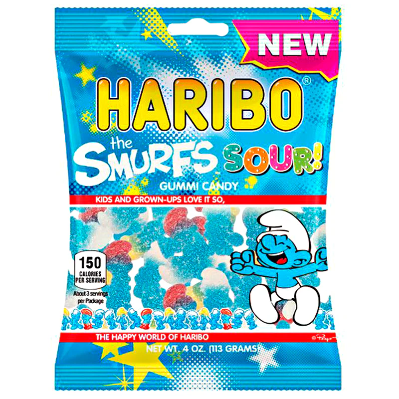 Haribo Sour Smurfs (113g)