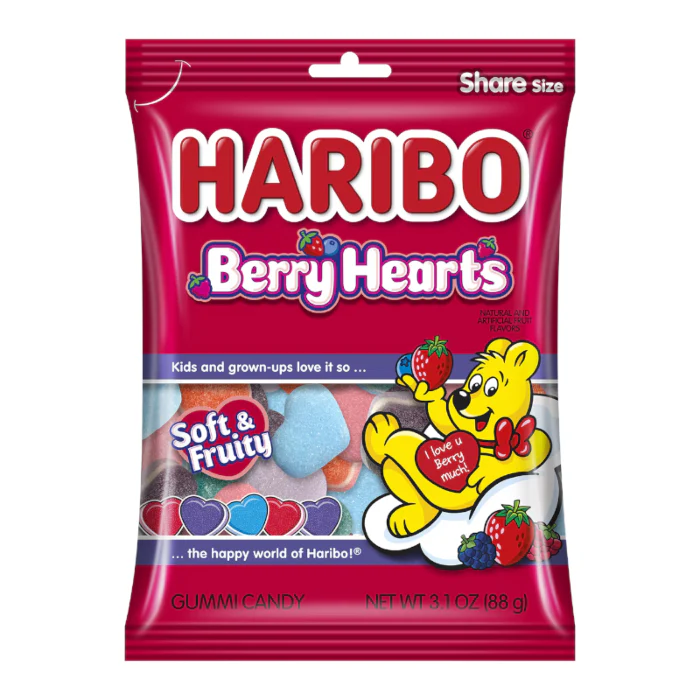 Haribo Valentines Berry Hearts (88g)