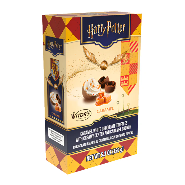 Harry Potter White Chocolate Caramel Snitch Truffles with Creme Filling (150g)