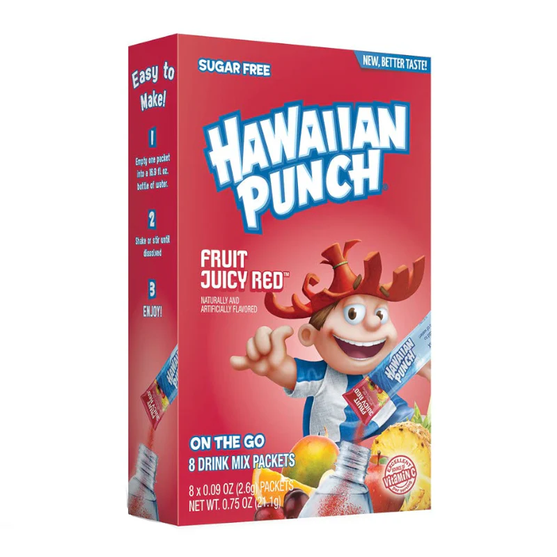 Hawaiian Punch Fruit Juicy Red Singles To Go (21.1g)