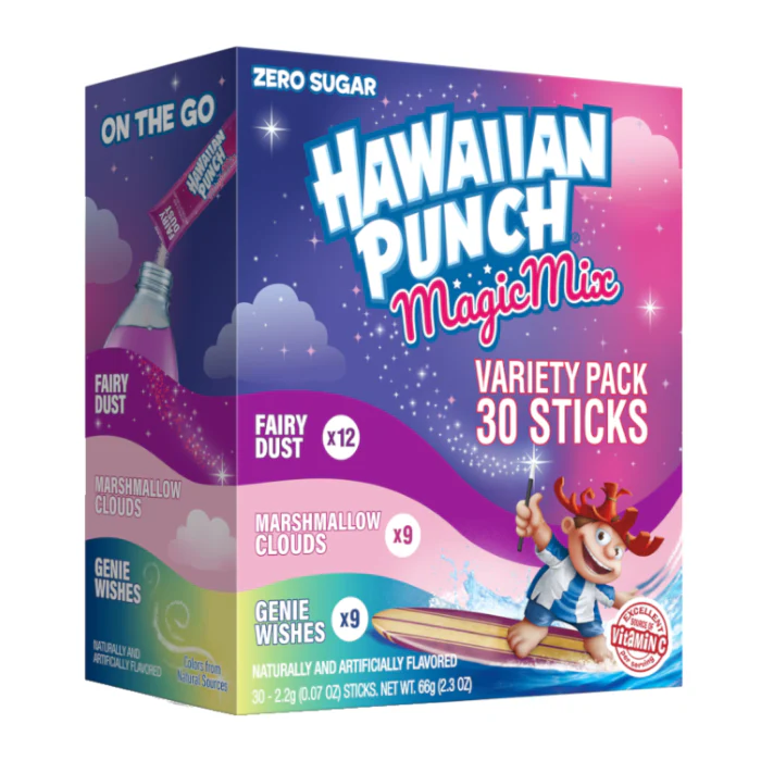 Hawaiian Punch Magic Mix Singles to Go Variety Pack 30pk (66g)