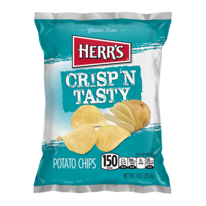 Herr's Crisp'n Tasty Potato Chips (28.4g)