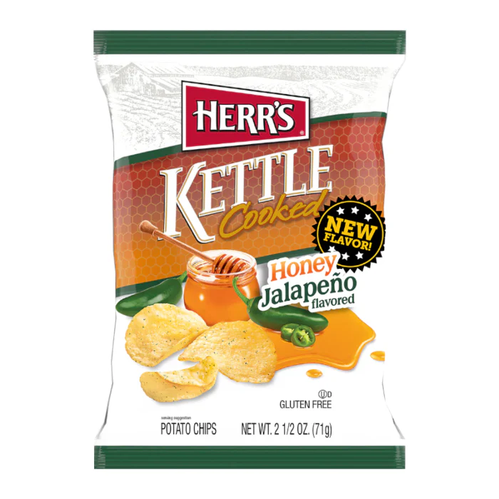 Herr's Kettle Cooked Honey Jalapeno Chips (142g)