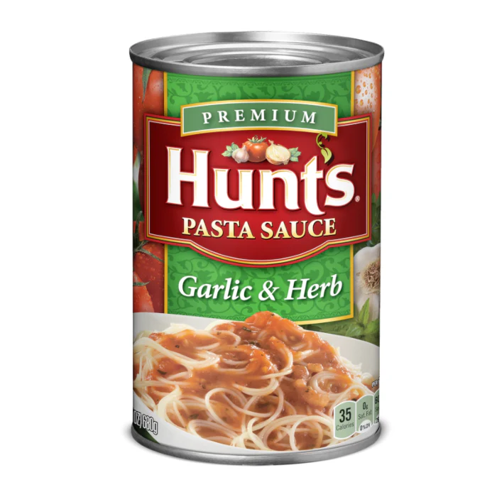 Hunts Pasta Sauce Garlic & Herb (680g)