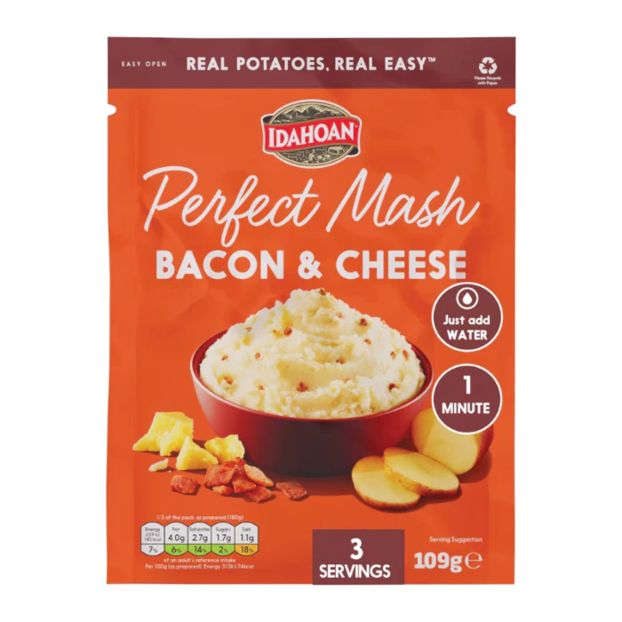 Idahoan Perfect Mash Cheese & Bacon (109g)