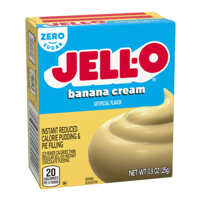 Jell-O Sugar Free Banana Cream Instant Mix (25g)