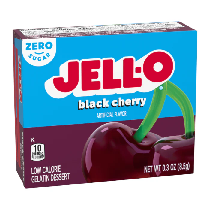 Jell-O Sugar Free Black Cherry Gelatin (8.5g)