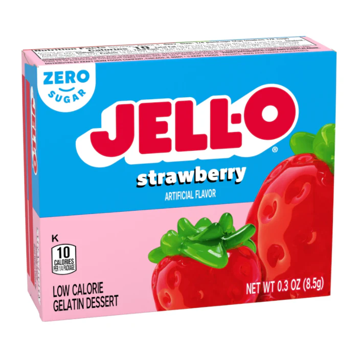 Jell-O Sugar Free Strawberry Gelatin (8.5g)