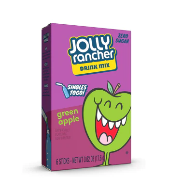 Jolly Rancher Green Apple Singles to Go 6 Pack (225.6g) (12 Pack) - Image 2