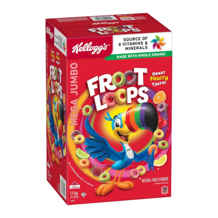 Kellogg's Froot Loops Mega Jumbo Cereal (1100g)
