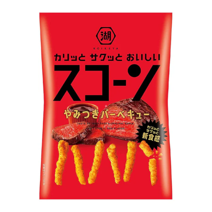 KOIKEYA Scorn Juicy Beef & BBQ Corn Snacks (Japan) (178g)