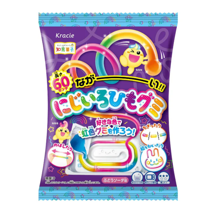 KRACIE Rainbow String Gummies Kit (Japan) (18g)