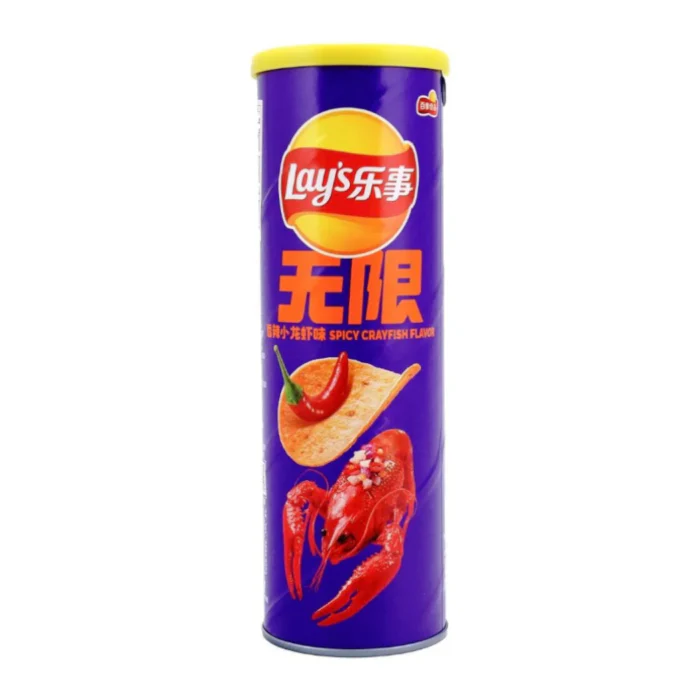 Lay's Spicy Crayfish Can Chips (China) (90g)