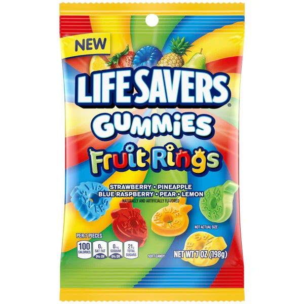 Life Savers Gummies Fruit Rings (198g)