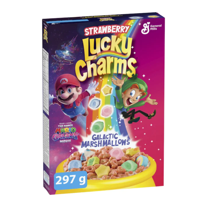 Lucky Charms x Super Mario Strawberry Galactic Marshmallows (297g)