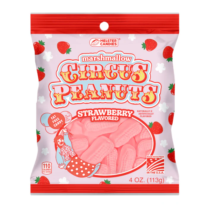 Marshmallow Circus Peanuts Strawberry (113g)