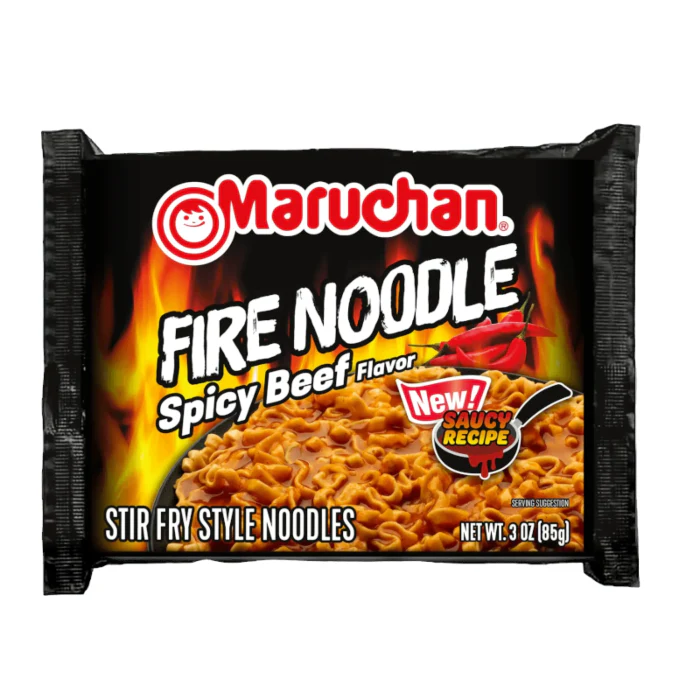 Maruchan Fire Spicy Beef Flavour Ramen Noodles (85g)